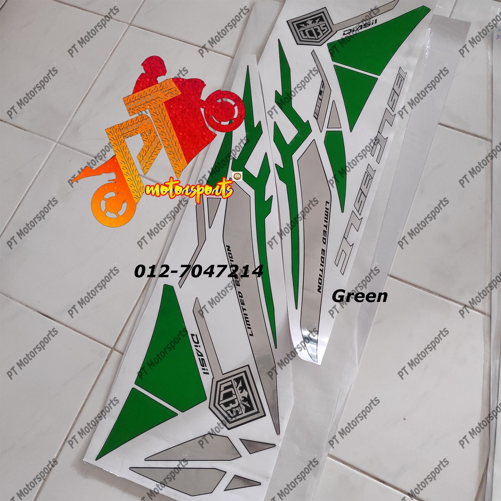 Yamaha LC 135 New Cover Set Nardo Grey Sticker Chrome Gold Red Sky Blue ...