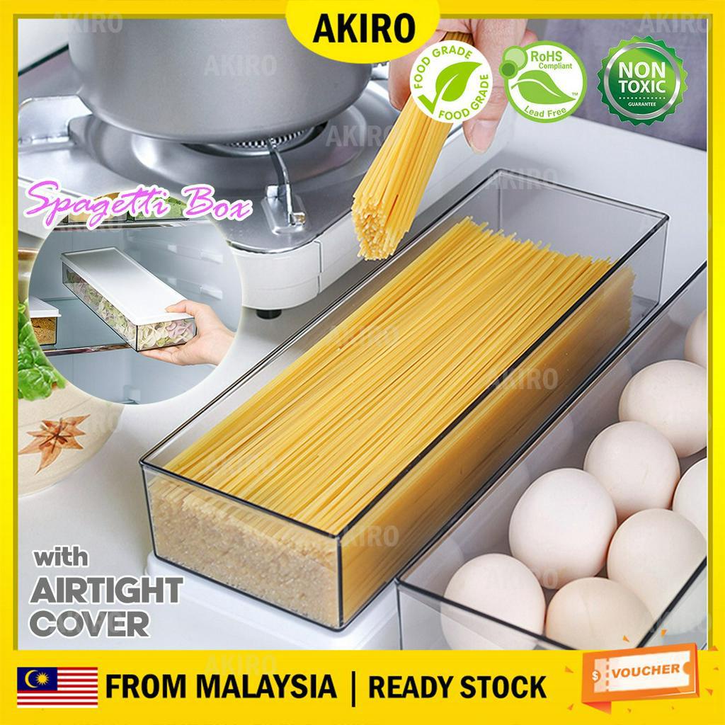 AKIRO Multigrain Pasta Box Air Tight Sealed Noodle Storage Transparent ...