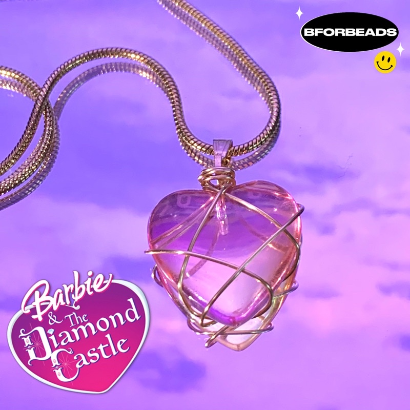 Barbie diamond castle necklace online