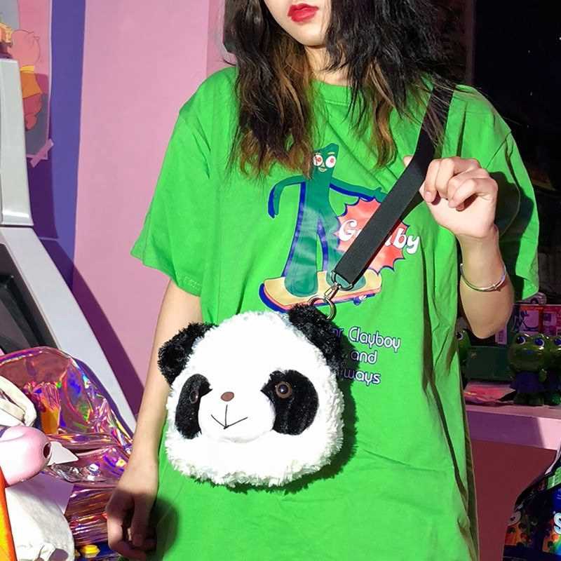 Cute Women Girls Crossbody Bag Panda Animal Toy Shoulder Bag Handbag