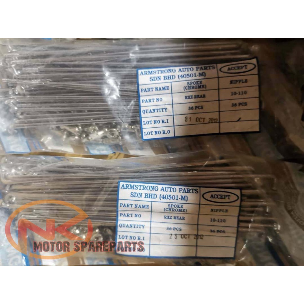 Armstrong Spoke CROME (old stock) Rxz rear / Kriss front/rear/Kriss 2 ...