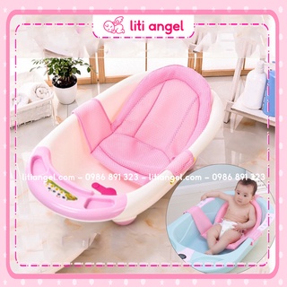 Baby Bath Tub Pillow Floating Anti-Slip Bath Cushion Soft Seat Bathtub  Support for Newborn 0-6 Months