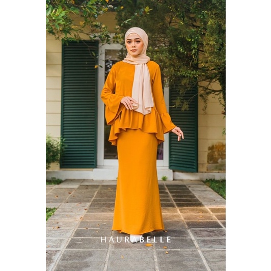 PRELOVE 𝐋𝐀𝐑𝐍𝐈 𝐑𝐔𝐅𝐅𝐋𝐄 BAJU KURUNG BLOUSE SKIRT HAURABELLE MUSLIMAH RAYA ...