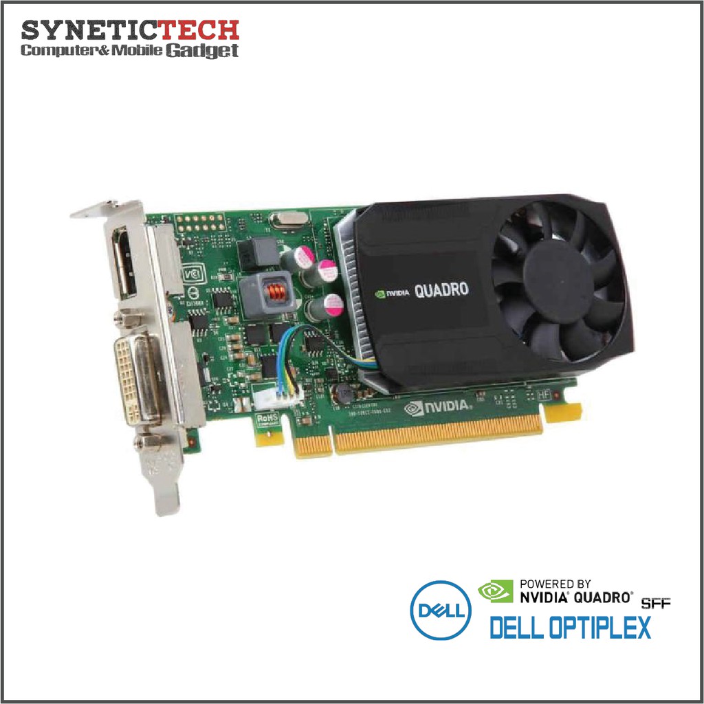 thumbnail interactive-video image 1 of Dell NVIDIA Quadro K620 2GB Video Card (47KM8) – Tested, Good Condition 1 of 6