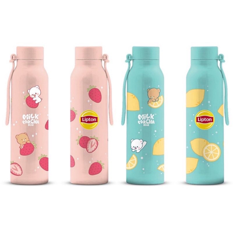 Lipton Licensed Milk Mocha Vacuum Water Bottle Double Layer Flask(BOTOL ...