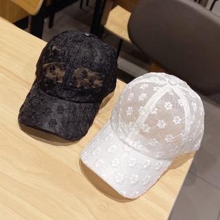 1pc Women's Baseball Cap New Style Hat, Lace Flowers Decoration, Korean  Version, Fashionable & All-match, Hollow Out Visor Cover