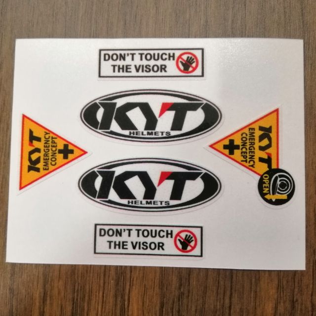 🇲🇾🔥 Sticker VISOR HELMET KYT FULL SET🔥 | Shopee Malaysia
