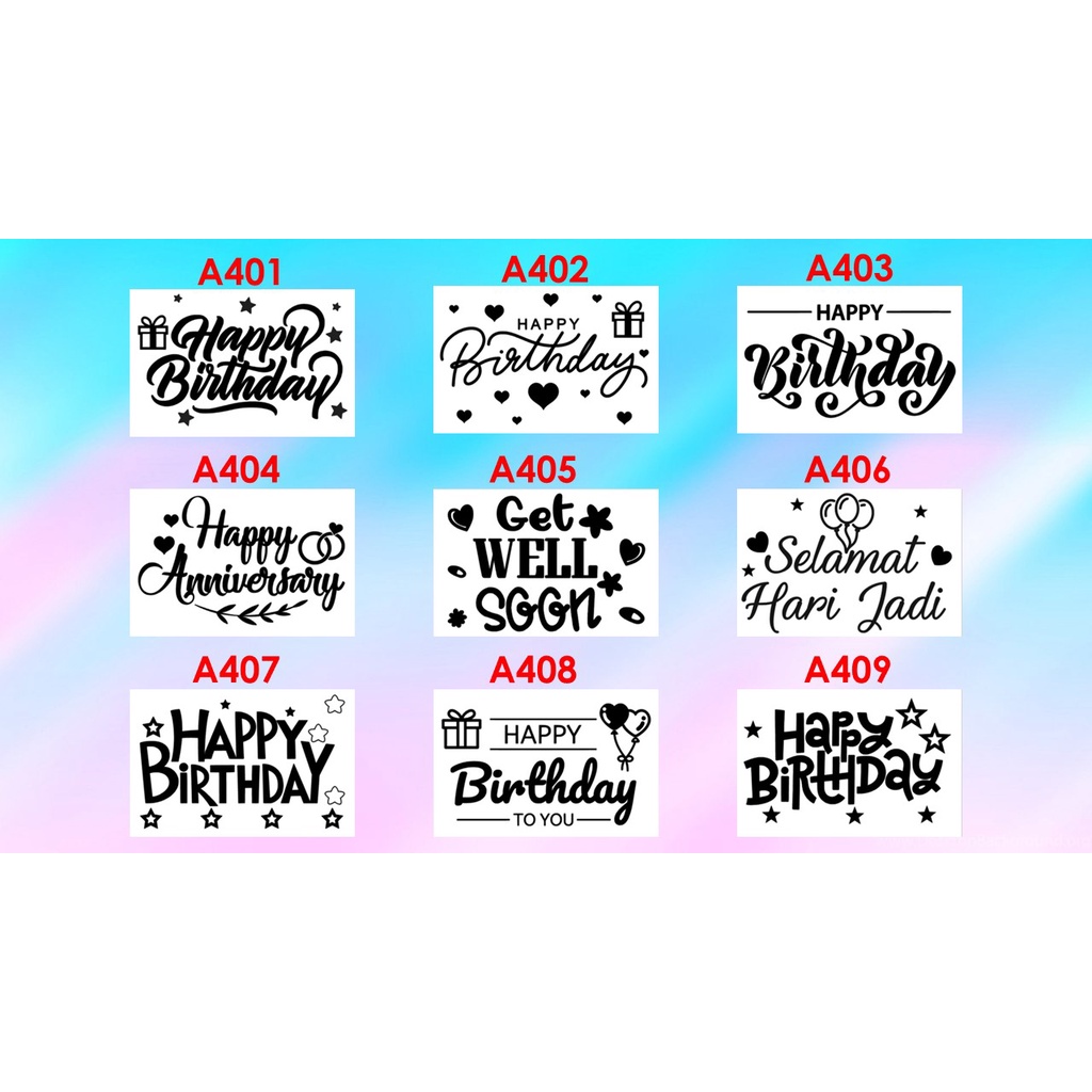 Balloon Sticker Full A4 Size / Belon Stiker Besar | Shopee Malaysia