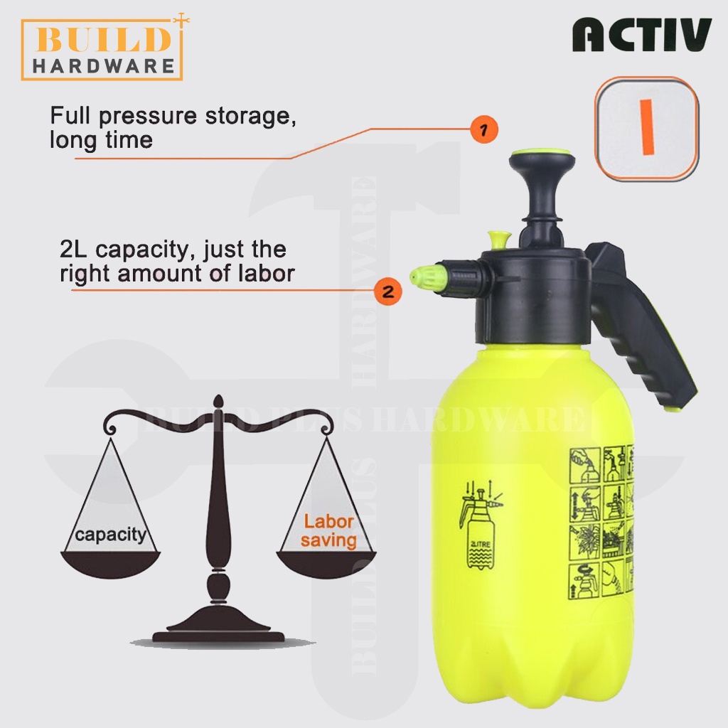 ACTIV 2L Heavy Duty Garden Pressure Sprayer 6003 新款重型花泵 Penyembur Pam ...