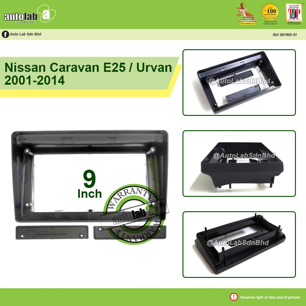 Big Screen Casing Android 9 inch Nissan Caravan E25 / Urvan 2001-2014 ...