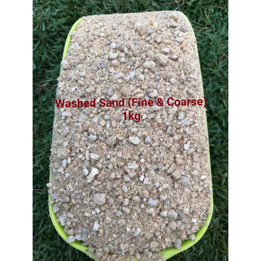 Fine/Coarse Wash Sand [Pasir Cuci Halus/Kasar] 沙 1kg | Shopee Malaysia
