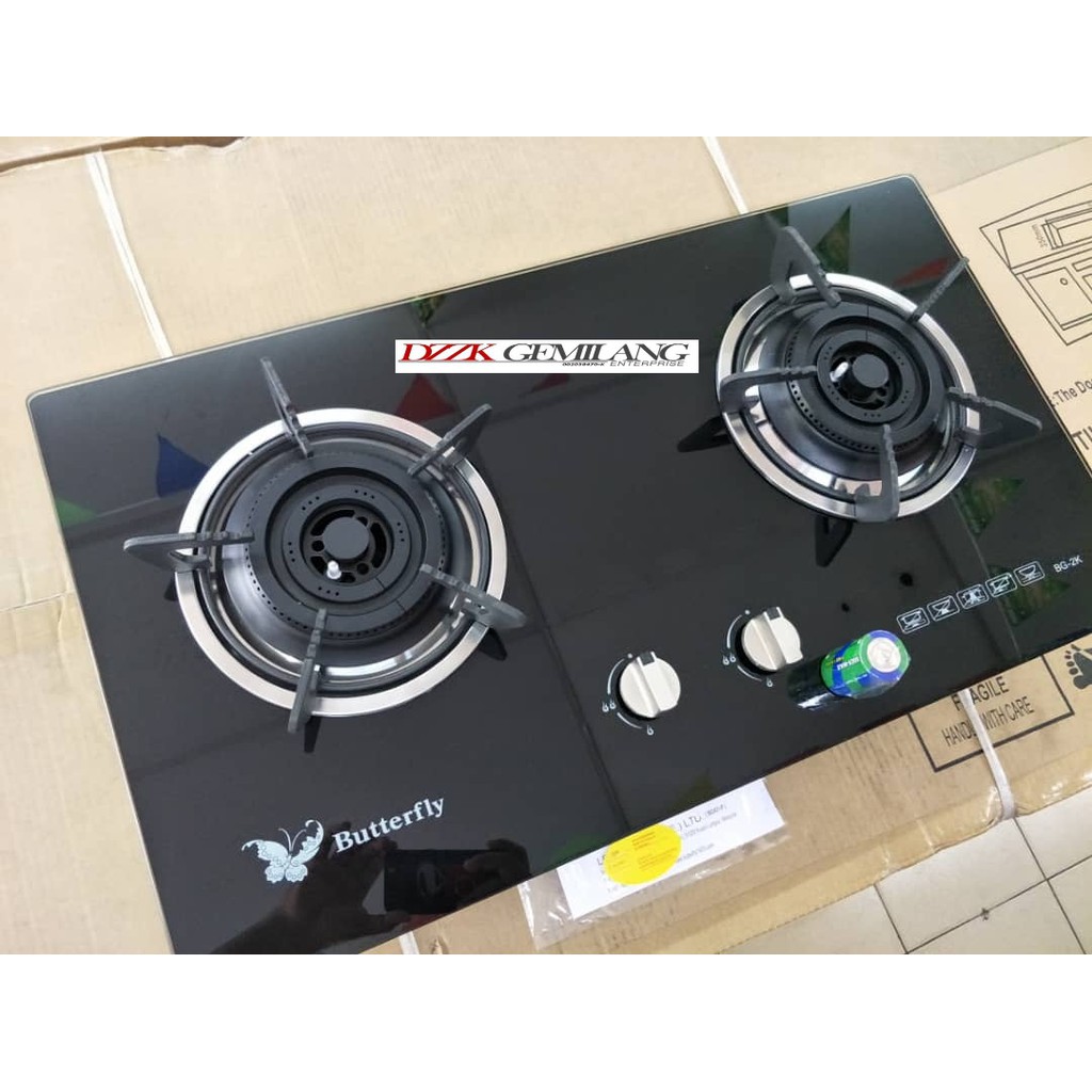 BUTTERFLY - Glass Hob Burner BG-2K | Shopee Malaysia