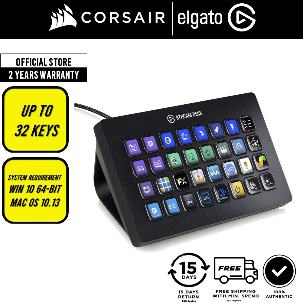CORSAIR elgato STREAM DECK XL LCDボタン32（Elgato StreamDeck XL 