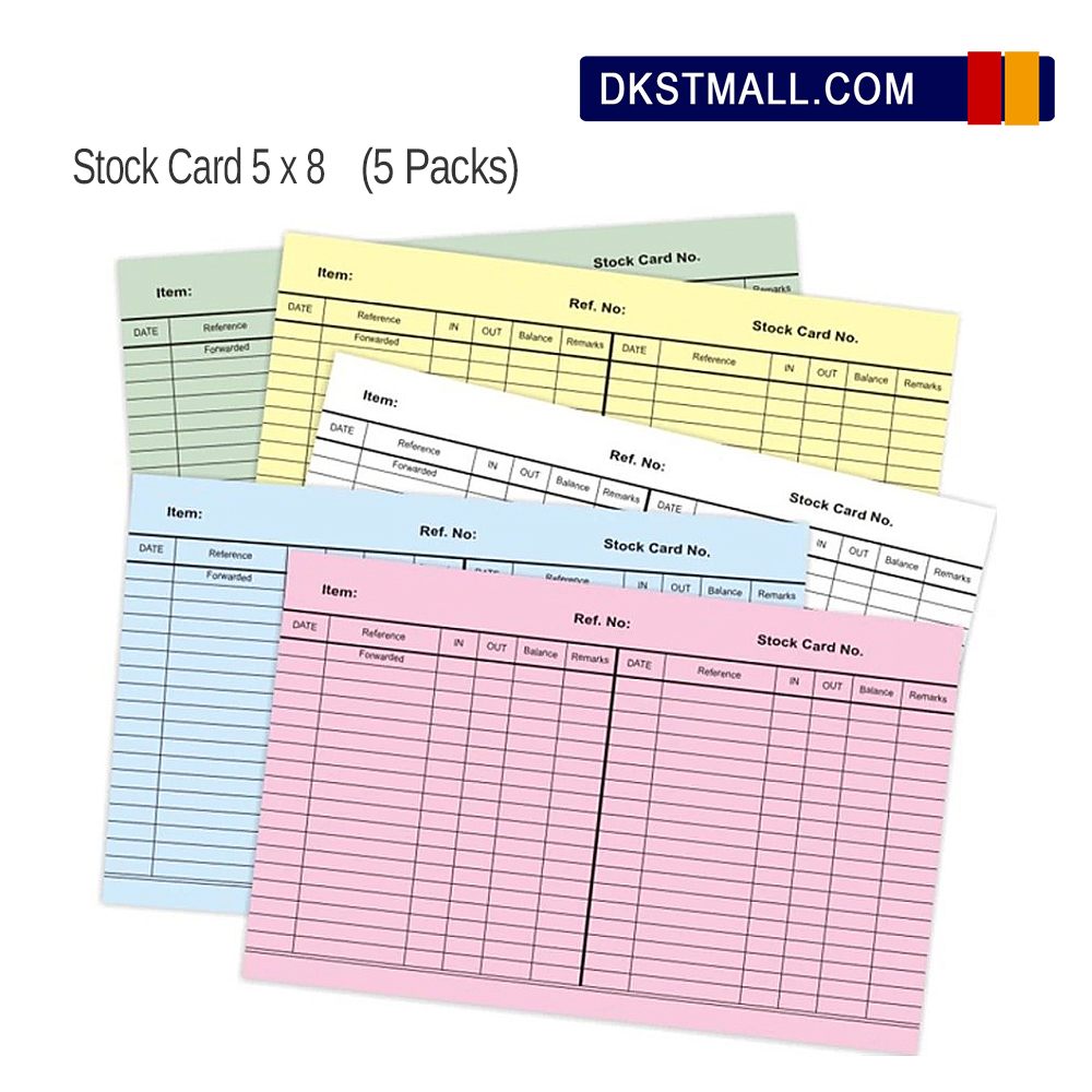 5 X 8 Stock Card X 5 PACK (30pcs / pack) | Shopee Malaysia