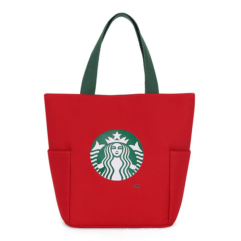 **LAST ONE**Starbucks Holiday Red deals Bucket Bag SEALED, Korea