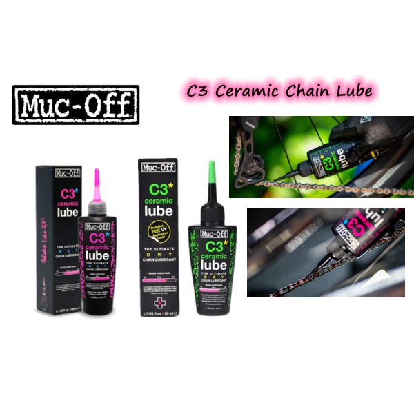 Muc Off C3 Ceramic Dry Lube Ceramic Wet Lube 120ML Muc Off C3 Ceramic ...