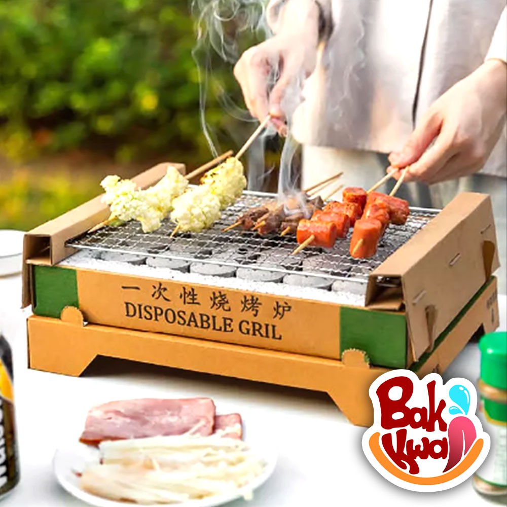 Disposable shop bbq grill