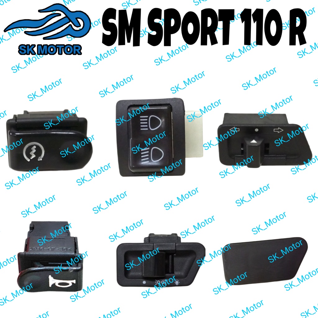 Benelli SM SPORT 110 R Button Starter Horn Hi Low Signal On Off Cover ...