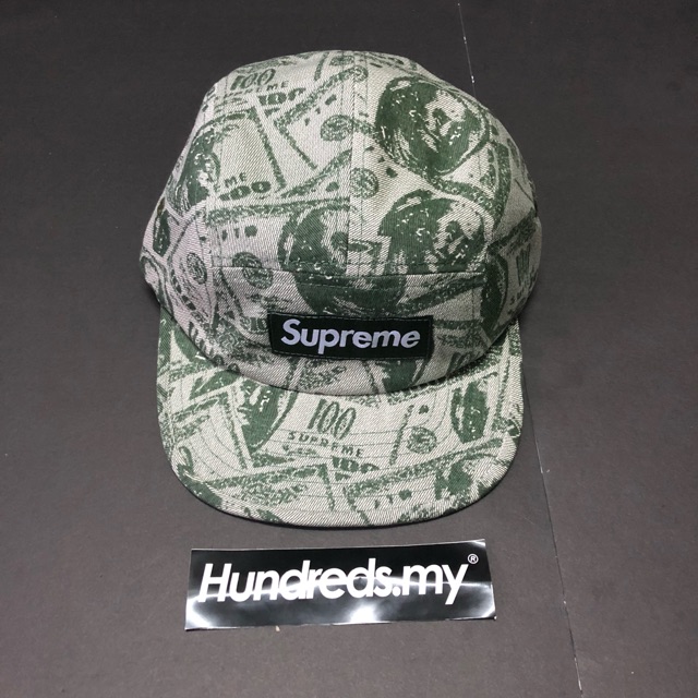 Supreme 100 Dollar Bill 5 Panel Pre Order Shopee Malaysia