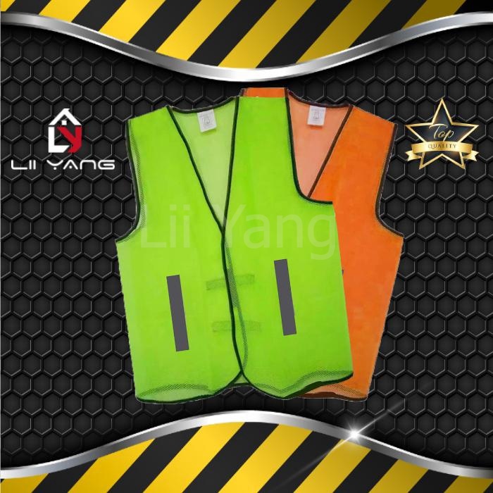 Reflective Safety Vest Mesh Fabric With Magic Stick Shopee Malaysia