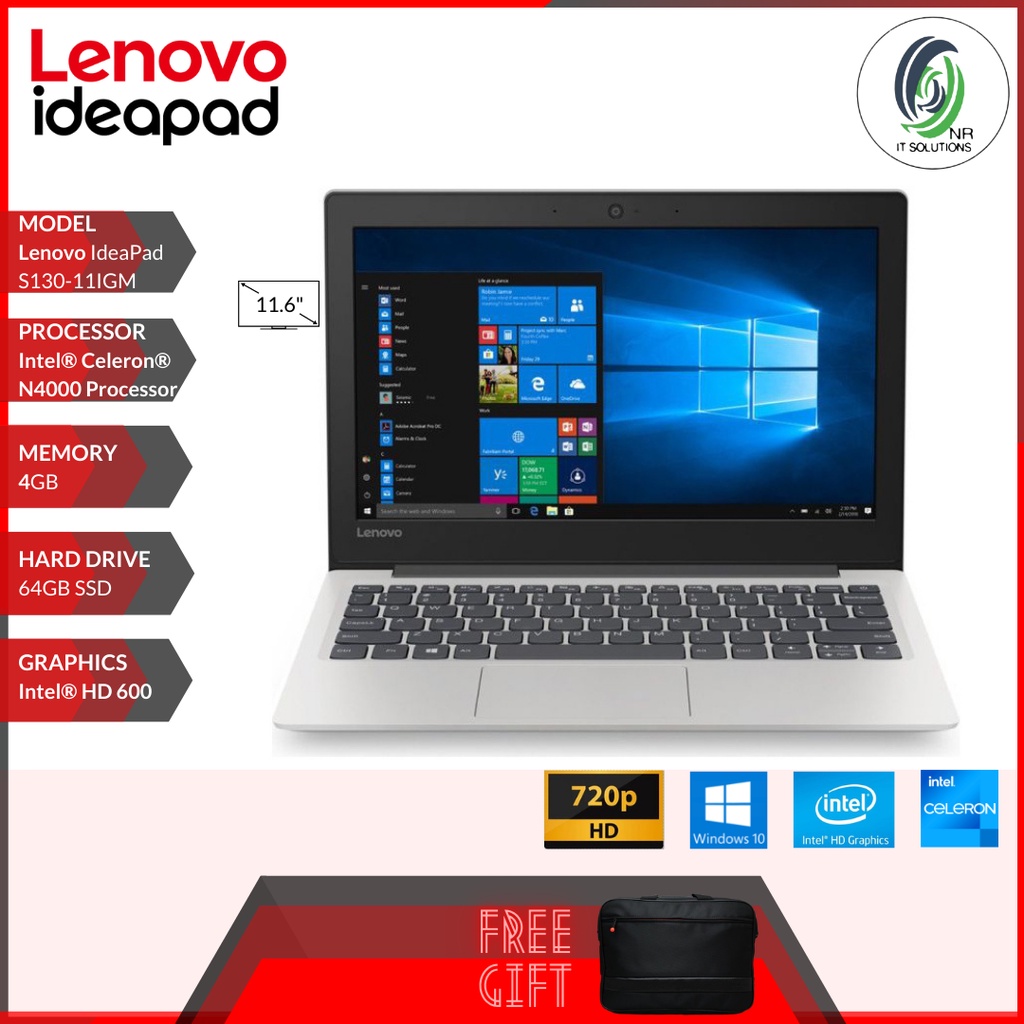 Lenovo IdeaPad S130-11IGM laptop Intel® Celeron® N4000 /4GB Ram