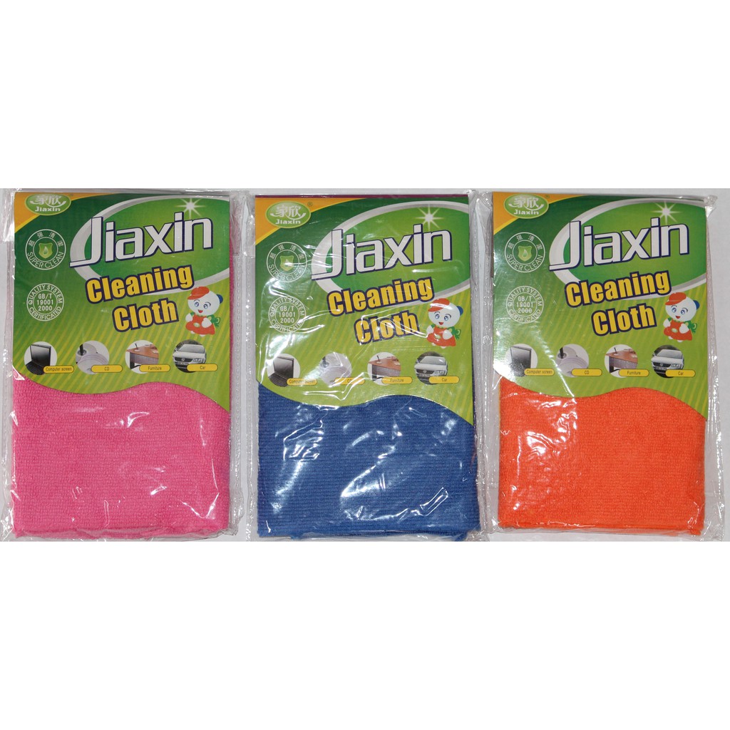 Jx1118 3pcs Pack 40cmx40cm Jia Xin Brand Hlh Microfibre Cleaning Cloth 