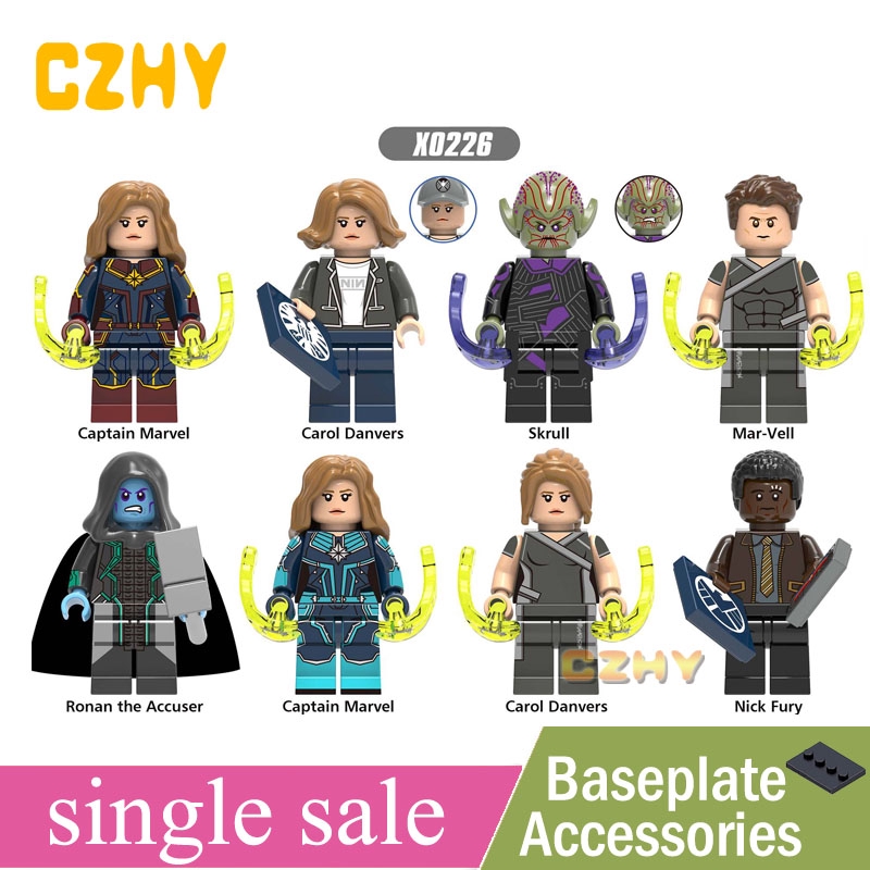 Captain Marvel Mini Figure Minifigures Super Heroes Bricks Toys X0226 ...