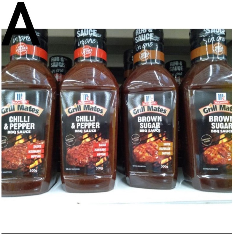 MCCORMICK CHILI & PEPPER BBQ SAUCE/BROWN SUGAR BBQ SAUCE 500G Shopee Malaysia