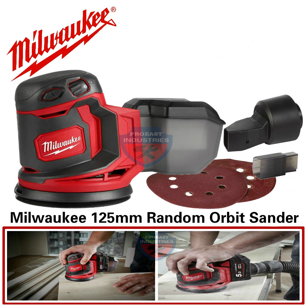 Milwaukee m18 125mm Random Orbit Sander M18 BOS125 0X0 bare