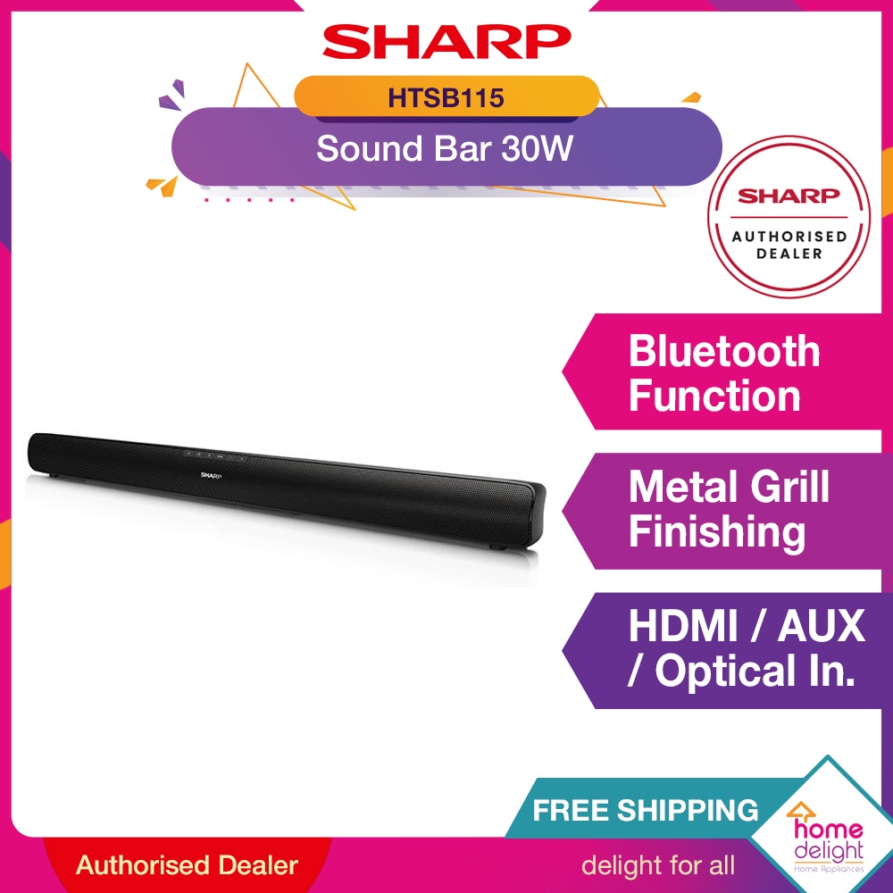 [FREE SHIPPING] Sharp Sound Bar with Bluetooth Function 30W [ HTSB115