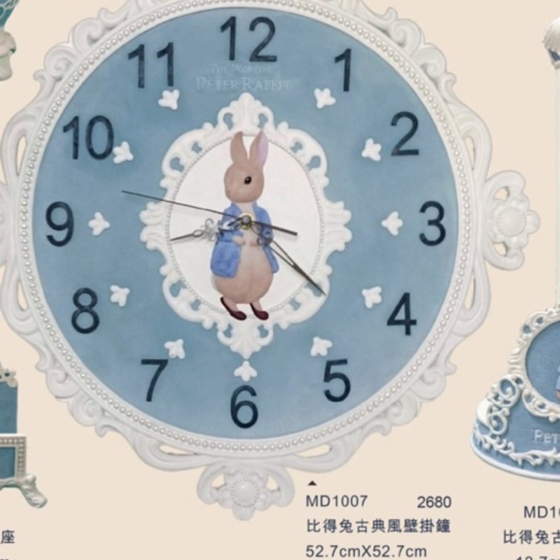 Pet Peter Rabbit Blue Classical Big Clock | Shopee Malaysia