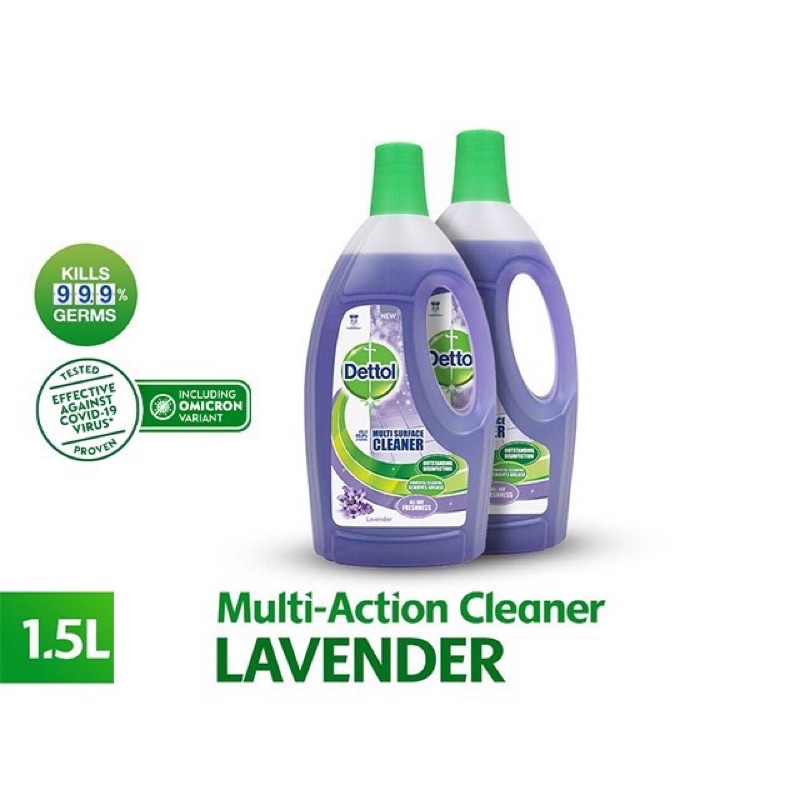 Dettol Multi Action Cleaner - lavender/ Citrus (1.5L) | Shopee Malaysia