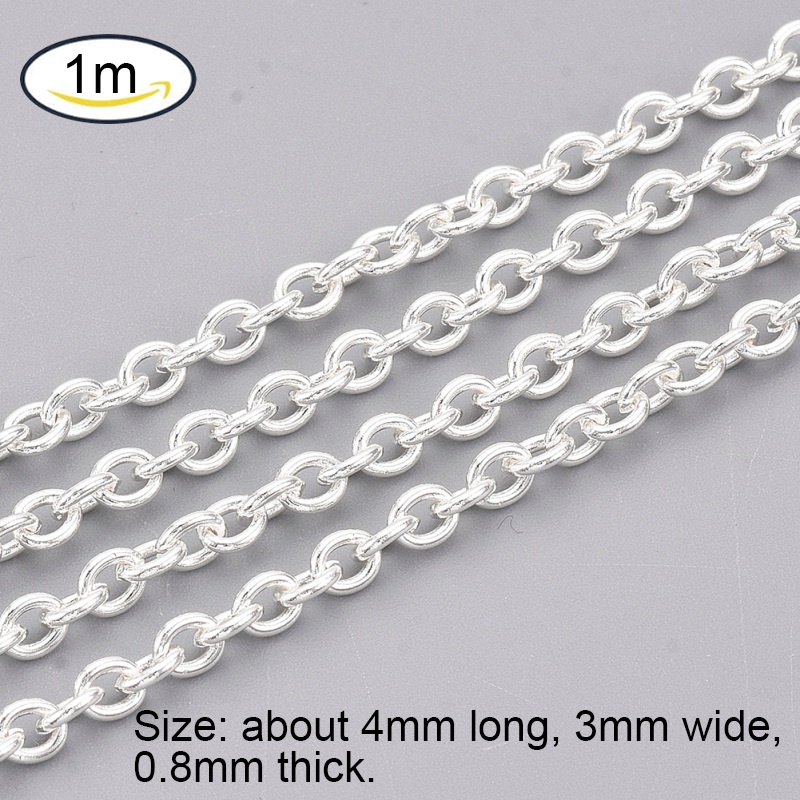 Beebeecraft 1 Scatola 20 Pezzi 0.6 mm Foro A Forma di U Protezione Filo in Argento Sterling Protezione Filo Protezione Filo Protezione Anello Guardiano per Collane Bracciali Creazione di Gioielli