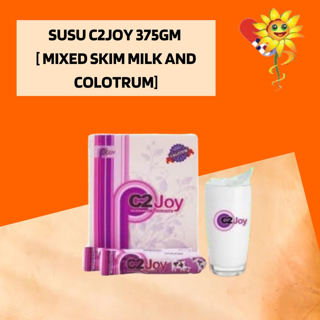 [ CHEAPEST ] SUSU C2JOY MIXED SKIM MILK AND COLOTRUM 375GM (Exp 10/