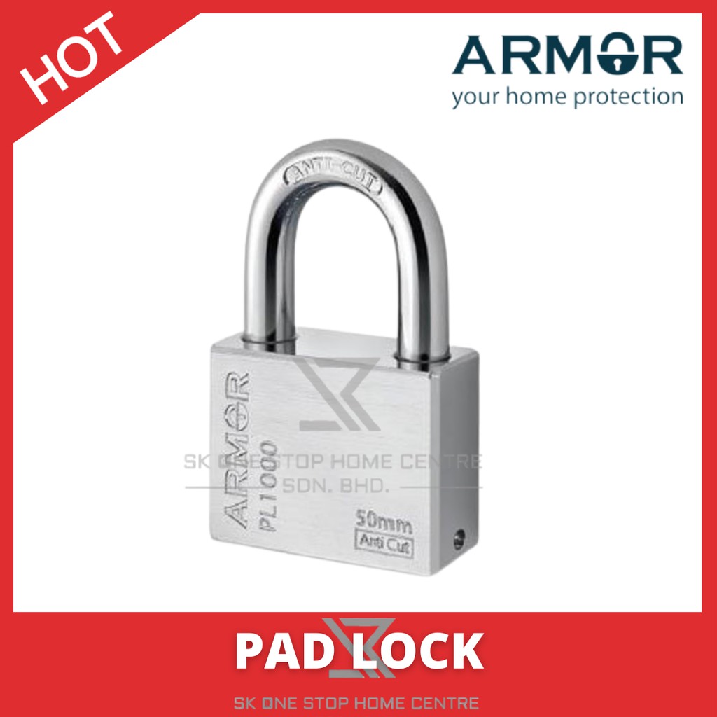 Armor Apl-1000 Solid Brass Padlock 