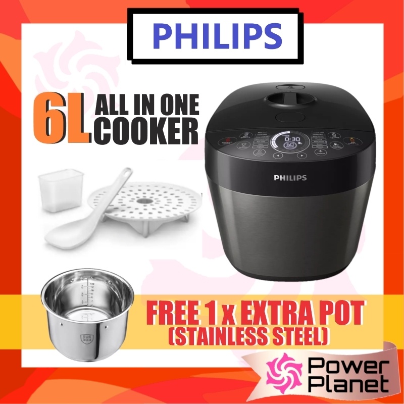 Philips all in one best sale cooker stainless steel pot