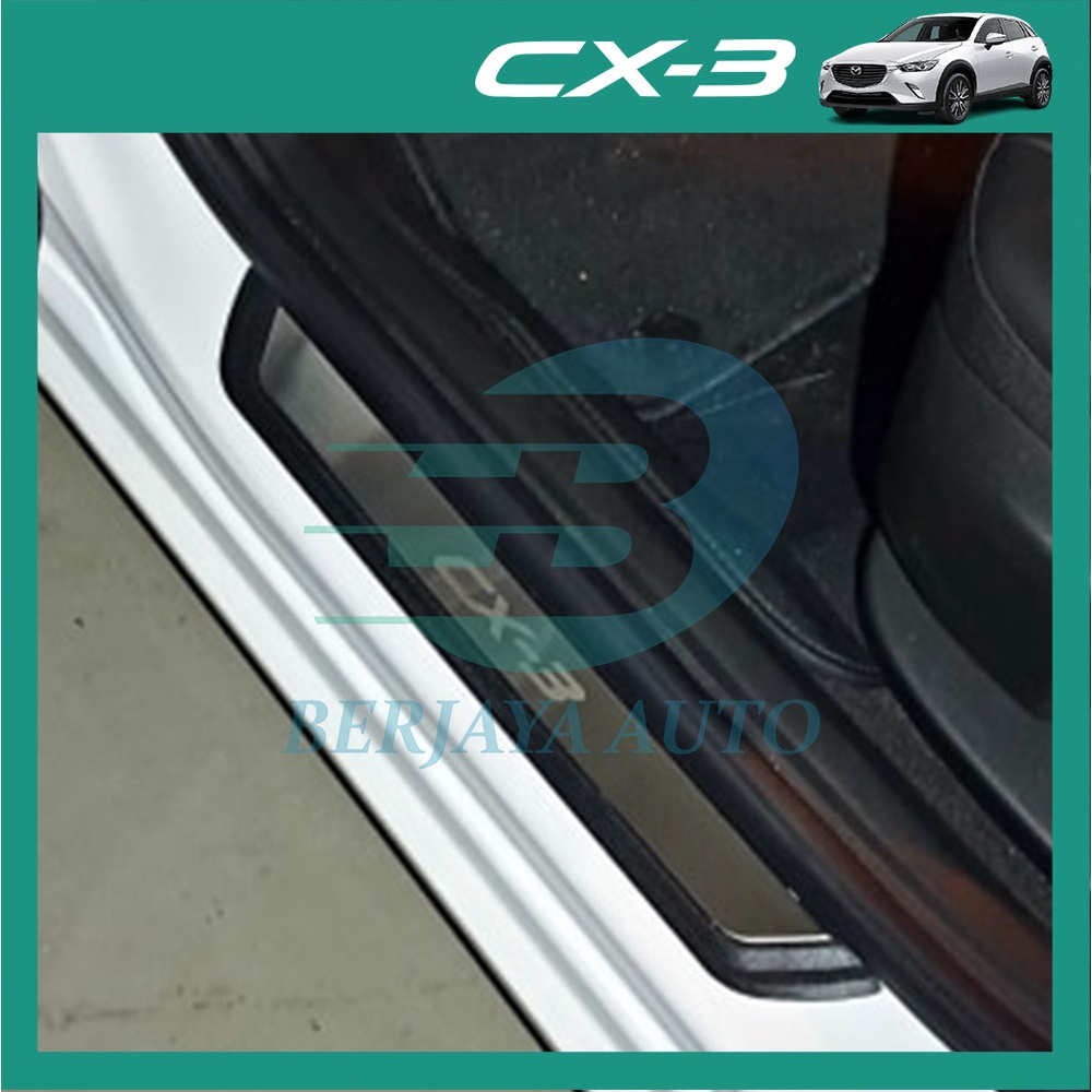 Mazda CX3 Door Sill Strip Anti Scratch Door Side Step OEM Scuff Plate ...