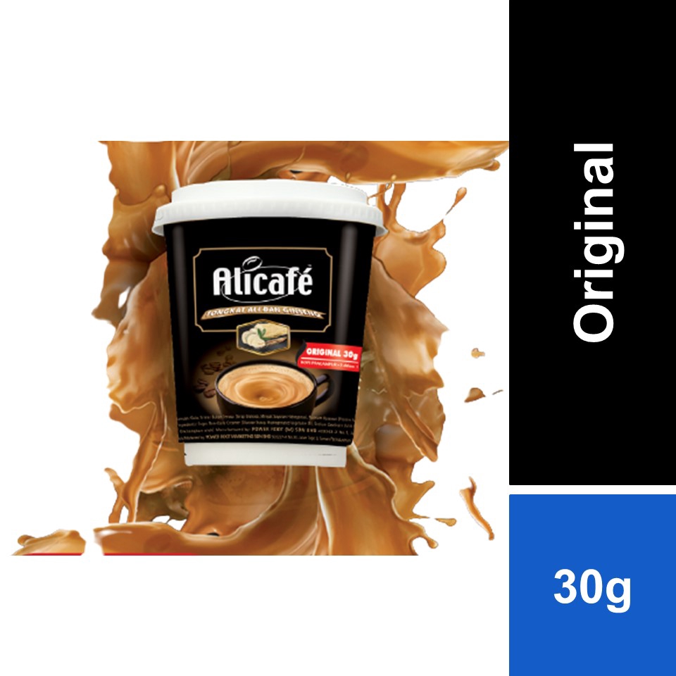 Alicafe Tongkat Ali dan Ginseng Original Instant Cup 30g Shopee Malaysia