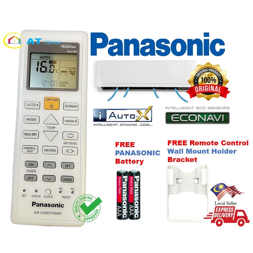 Original Panasonic Aircond Remote Control Air Conditioner A75C07360