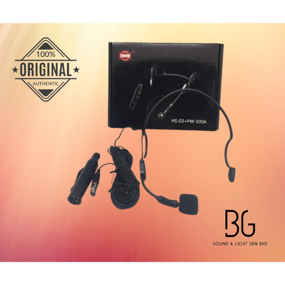 show HS03+ PW100A headset microphone phantom power Shopee Malaysia