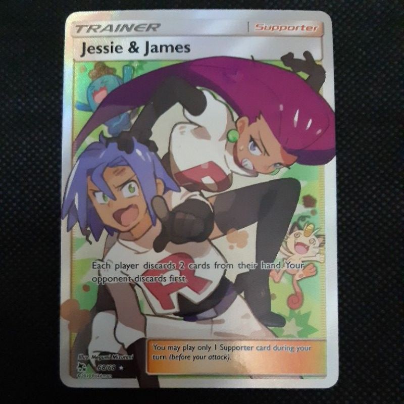 Pokemon Card TCG : Hidden Fates Trainer : Jessie & James 68/68