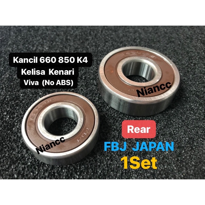 Perodua Kancil Kelisa Kenari VivaNo ABS Rear Wheel Bearing Kit 1Set