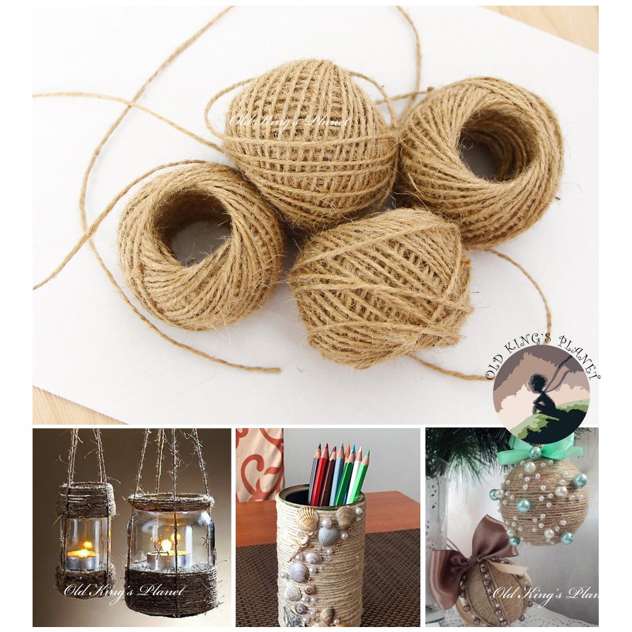 jute rope 25 meters 1roll width 1.5mm 麻绳 25米 | Shopee Malaysia
