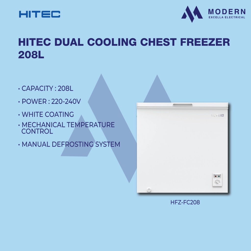 Hitec Dual Cooling Chest Freezer 208L (HFZFC208) Shopee Malaysia