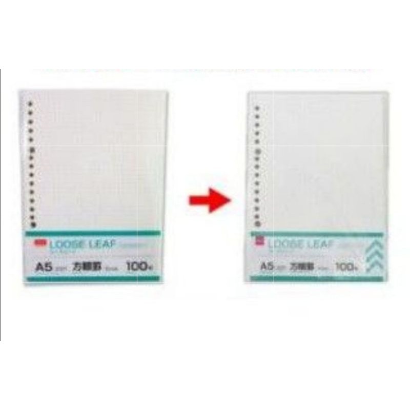 Daiso A5 Loose Leaf 100 sheets / 20 holes Shopee Malaysia