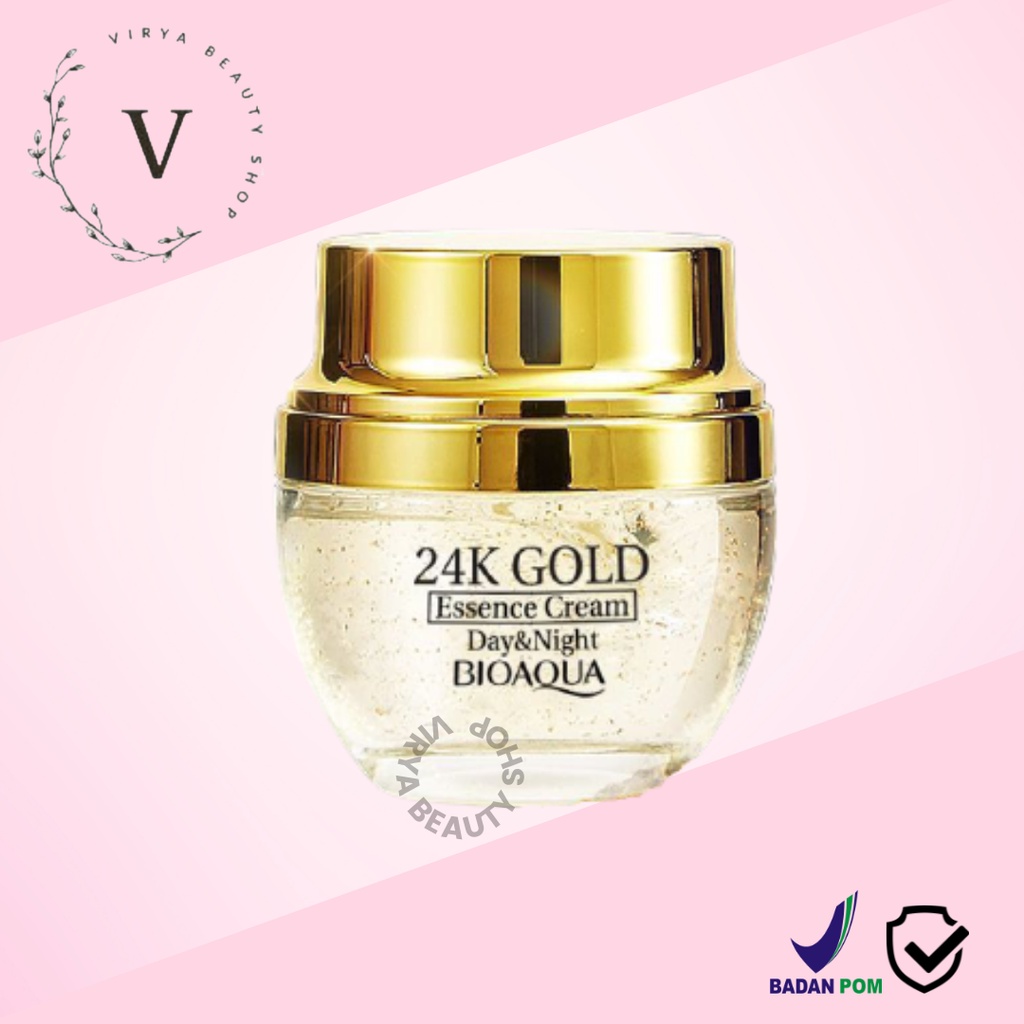 Bioaqua 24K Gold Essence Cream Day & Night Original 50g Essence Face ...