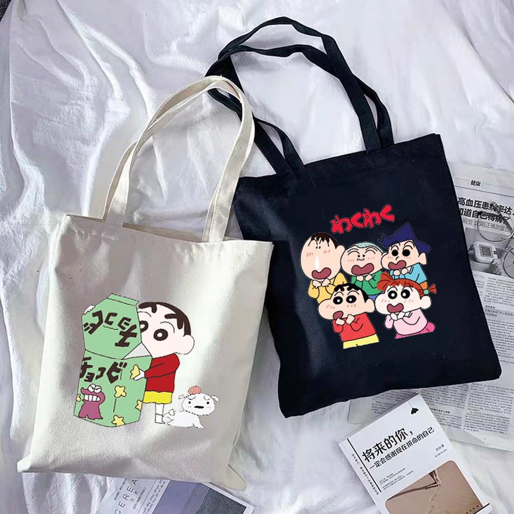 Crayon shin chan printed shoulder bag casual shopping bag cute canvas