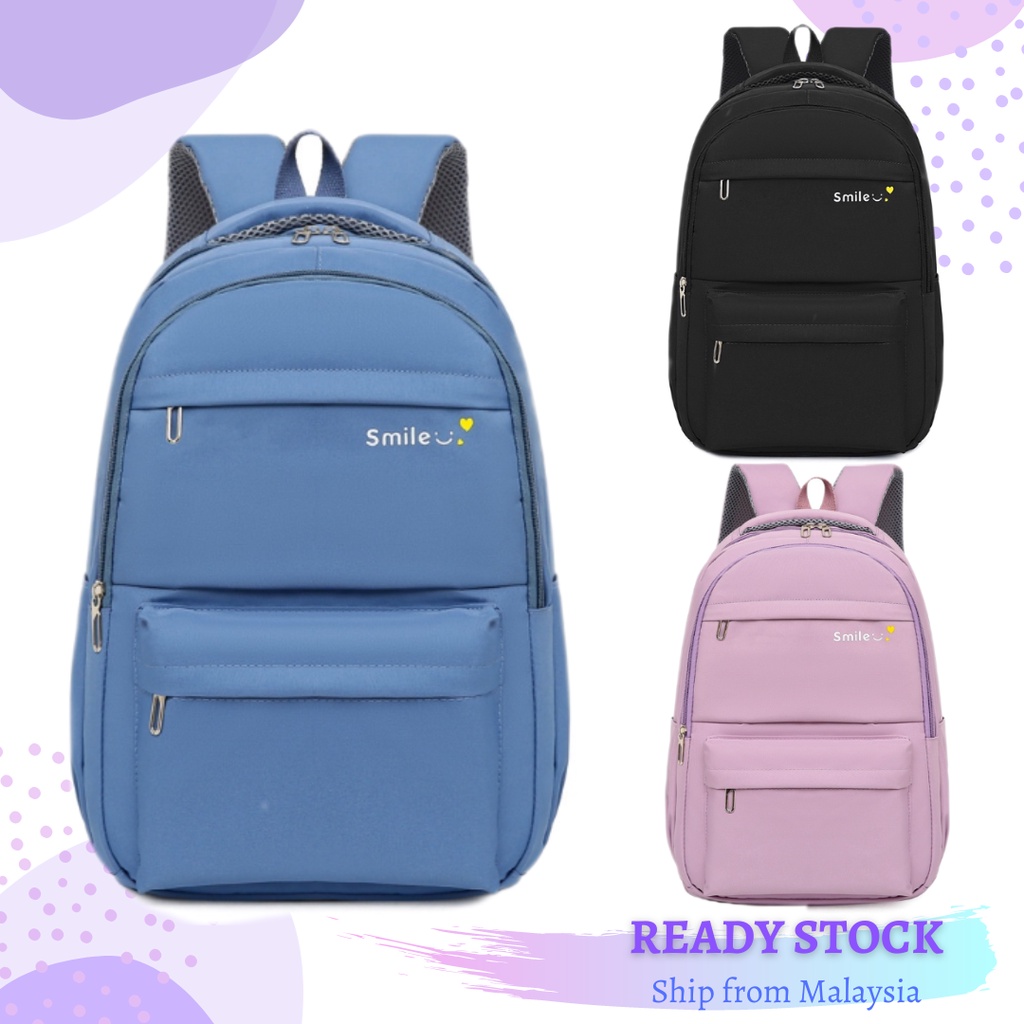 47cm School Bag Student Backpack Bag Beg Sekolah Laptop Bag