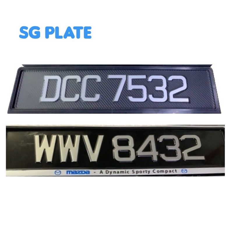 Singapore steel car plate #plat besi kereta singapura | Shopee Malaysia