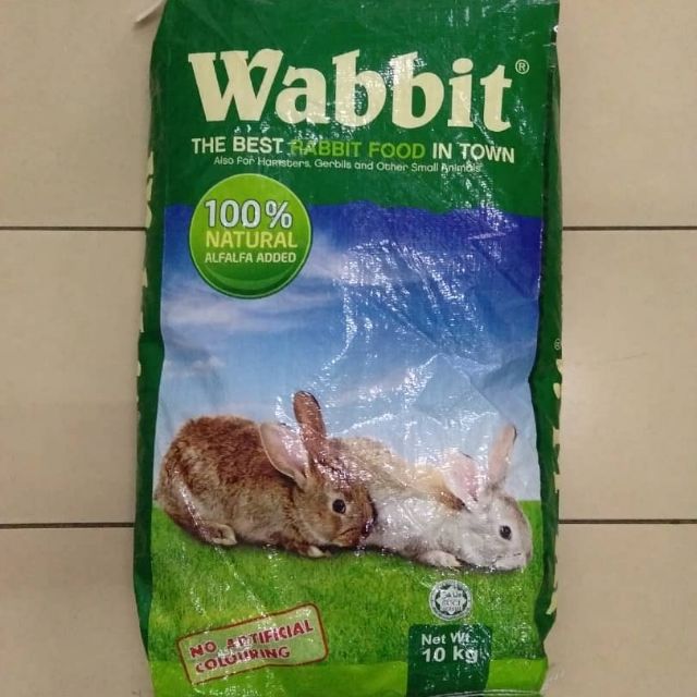 🤩Wabbit rabbit food 10kg makanan arnab small animal food | Shopee Malaysia